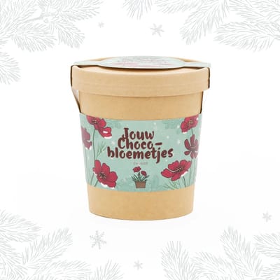 Kweekset voor chocoladebloemen - Chocoladebloem - Biologisch afbreekbaar - Inclusief zaden en handleiding - Duurzaam en leuk cadeau