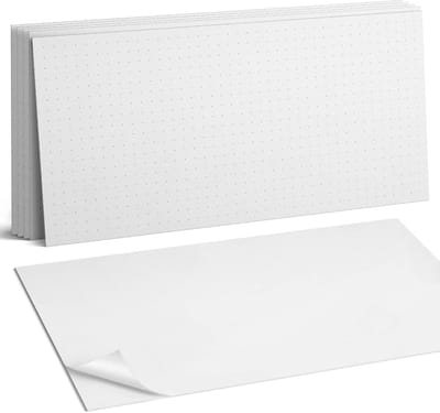 Coloray Plaktegels - Raster met punten Wandtegel Zelfklevend - 60 cm x 30 cm - Wit Plaktegels - 6 stuks - Rechthoek PVC Tegels - Plaktegels Keuken - Zelfklevende Vloertegels Badkamer - Vinyltegels Vloer Zelfklevend - Zelfklevende Wandtegels