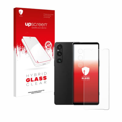 upscreen - Screenprotector voor Sony Xperia 1 V (Voor+Camera) - Folie Beschermfolie Beschermglas transparant