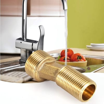 Hexagonale Slangkoppeling 3/4" x 1/2" NPT van Messing voor Waterverbinding en Tuinaccessoires