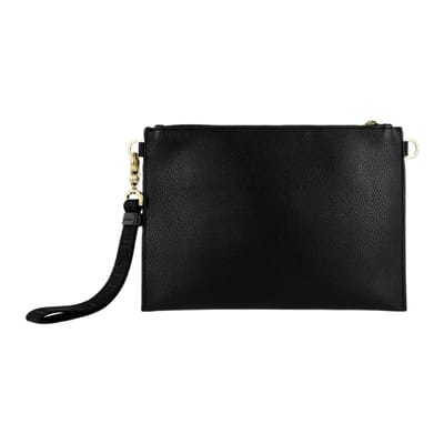 Versace Jeans Couture Letter Logo Ritssluiting Polyurethaan Clutch Heren clutch Zwart 74YA4B45-ZG128-899 Basic Set (Bag+Dust Bag) black