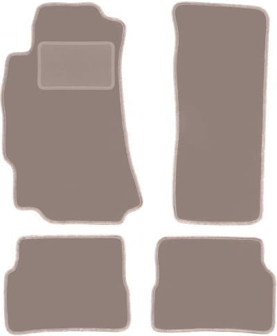 Beige velours vloermatten voor: Mazda RX-8 coupé (2003-2012)