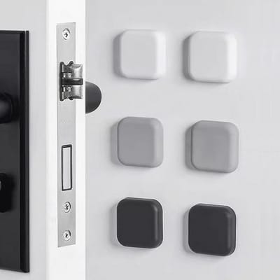 Siliconen Deurstoppers voor Wandbescherming - 6 Stuks - Zelfklevende Geluiddemper