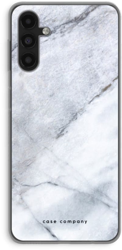 Case Company® - Hoesje geschikt voor Samsung Galaxy A13 5G hoesje - Witte marmer - Soft Cover Telefoonhoesje - Bescherming aan alle Kanten en Schermrand
