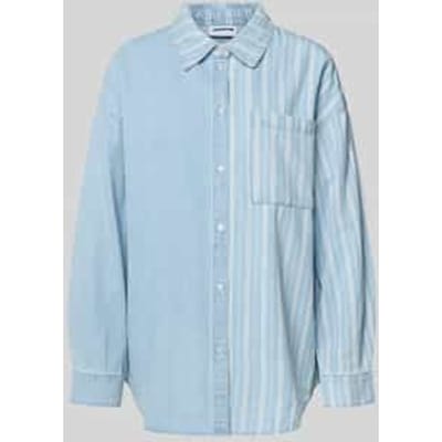 Noisy may Blouse Nmkatri Ls Oversized Shirt Bs006lb 27036825 Medium Blue Denim Dames Maat - M