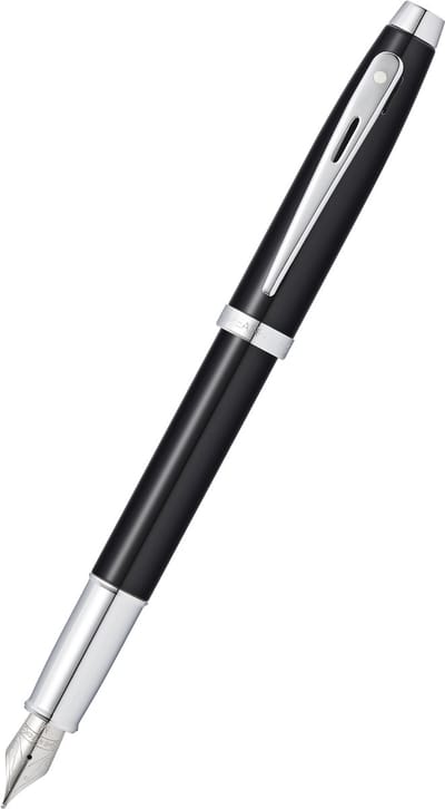 Sheaffer - Vulpen 100 F - Glossy Black Lacquer Chrome Plated - SF-E0933843