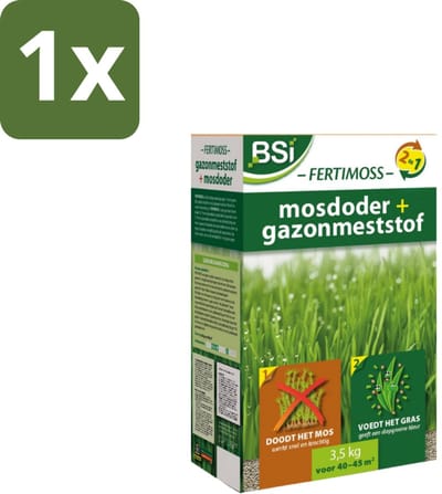 Fertimoss – Mosdoder & Gazonmeststof – Diepgroen en Egaal Gazon – 3,5 kg (45 m²) - 1 stuk