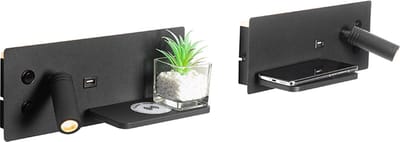 QAZQA Professional riza - Moderne LED Wandlamp voor binnen - 1 lichts - D 11 cm - Zwart - Woonkamer | Slaapkamer