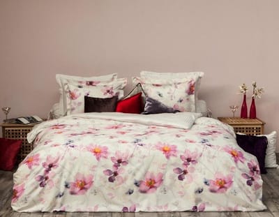 HNL Refined Selena Dekbedovertrek - Litsjumeaux XL - 260x200/220 cm - Offwhite