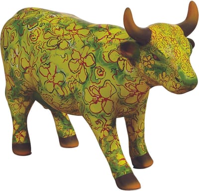 Cow Parade Flora (medium ceramic)
