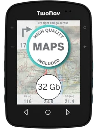 GPS Fietcomputer met 3.7 Inch Scherm en 32 GB Geheugen voor Fietsen en Wandelen