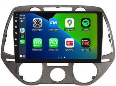 Carplay autoradio voor Hyundai I20 | 2008 t/m 2014 | Android 13 | Draadloos Apple Carplay & Android auto | 2GB + 32GB | 8-Core processor | Davilon | 2025 model | 2008 2009 2010 2011 2012 2013 2014 | Bluetooth & Wifi
