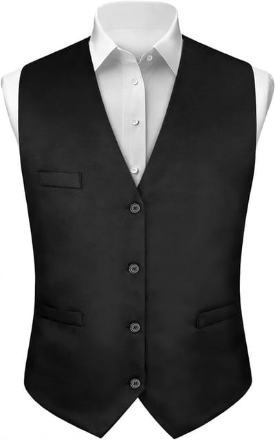 Stijlvol Heren Vest voor Bruiloften en Feestjes - Formele Kostuums, V-Hals, Geschikt voor Carnaval en Speciale Gelegenheden