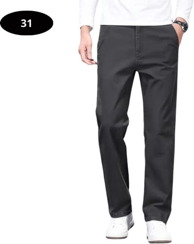 Bovista Golfbroek Heren - Golfkleding - Golfen - Golf Accessoires - Nette Pantalon - Donkergrijs S - Maat 46