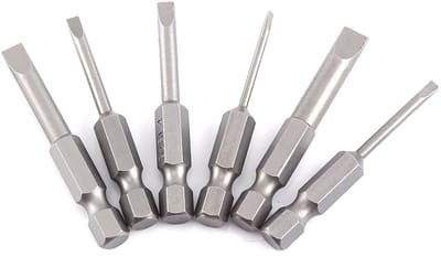 Dailygoody - Schroefbit Set - 6-delige S2 Staal - Magnetische Kop - 2mm tot 6mm - Schroefaccessoires - Voor professioneel gebruik - Geschikt voor el
