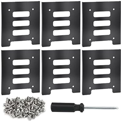 Montagekit voor Harde Schijven - 6 Stuks Inbouwframes voor 2,5" en 3,5" HDD/SSD