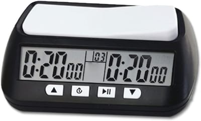 Schaakklok Digitale Timer - Spel Timer - Wedstrijd Tijdregistratie - Multi-mode Functie - 14x88x45 cm - Zwart