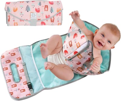 Draagbare Verschoonmat - Waterdichte en Opvouwbare Organizer met Multifunctionele Zakjes - Unisex Ontwerp voor Baby's en Pasgeborenen - Ideaal voor Thuis en Reizen