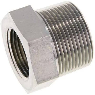 1 1/4'' NPT x 1'' NPT M/F Verzinkt Stalen Verloopring 80 Bar - Hydrauliek - FL2S-MF-EZ-114N-100N