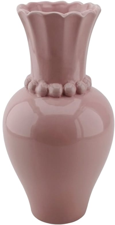 Housevitamin Vaas- Vaas met Parelhals-Aardewerk - Licht Roze- 12x12x24cm
