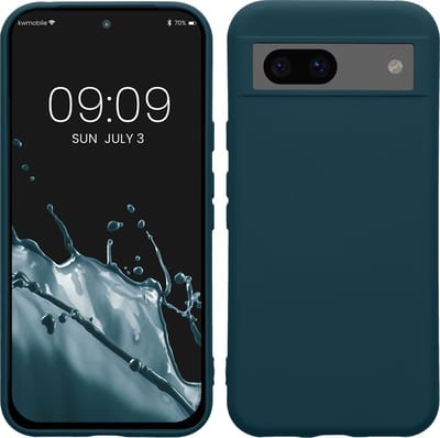 kwmobile telefoonhoesje geschikt voor Google Pixel 8a - Hoesje voor smartphone - Back cover in mat petrol