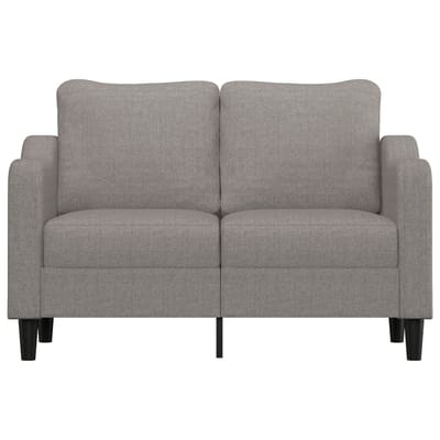 vidaXL - Tweezitsbank - 120 - cm - stof - taupe