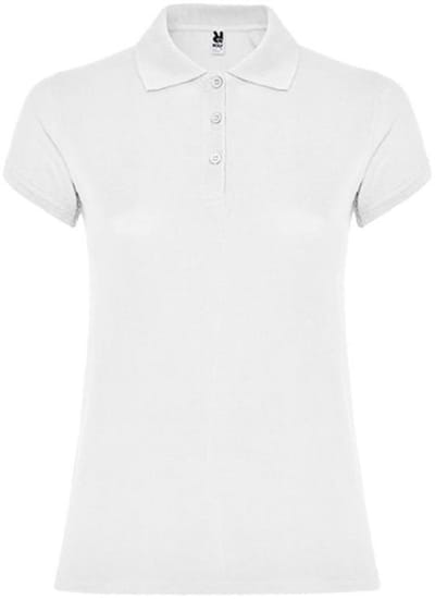 Roly - Star Dames Polo - White 01 maat S