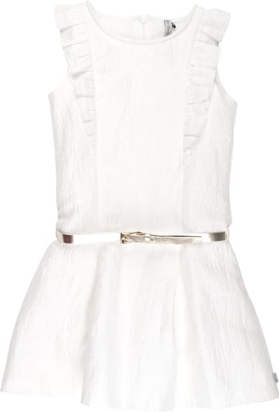 Rumbl Royal - Jurk - Offwhite/goud - Maat 128