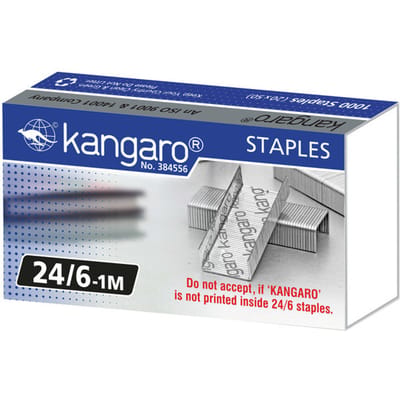 Kangaro nietjes 24/6 - 6mm - max 25 vel - 1000 stuks