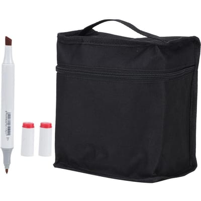 72 Kleuren Alcohol Dubbelhoofd Kunst Marker Pen Industrieel Ontwerp Tekengereedschap Set black