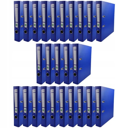 Ekobox Ringband A4 50mm Smal Blauw 25 Stuks