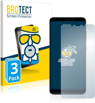 BROTECT - Screenprotector voor Xiaomi Mi A2 - Folie Beschermfolie Beschermglas matte 3 Stuks