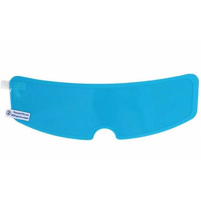 Film de protection universel Anti-buée et Anti-pluie pour casque, Film Anti-brouillard pour visière de casque bleu clair