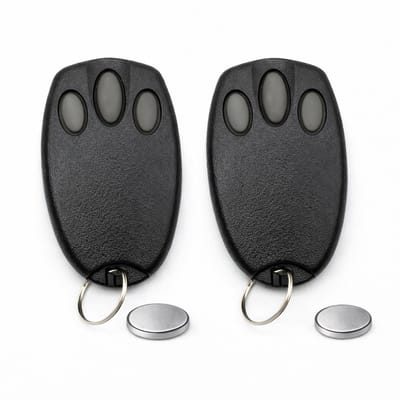 Vervangende Handzender 433 MHz – 2 Stuks – Geschikt voor LiftMaster / Chamberlain / Motorlift 94330E / 94333E / 94335E / 94334E – Garagedeur Afstandsbediening – – Inclusief Batterij