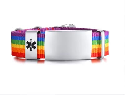 Medische Armband Regenboog – QR-code – Inclusief 1 Jaar Gebruik – BeSafeCharm