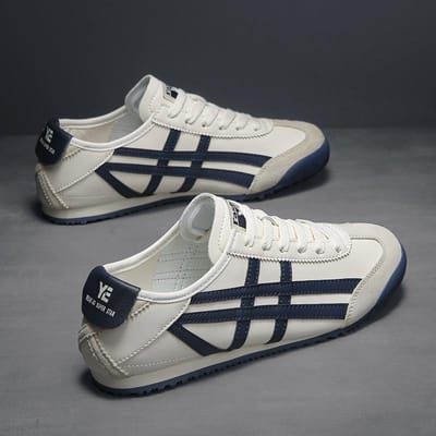 Nieuwe Forrest Gump Schoenen Herenschoenen Bijpassende Kleine Witte Schoenen Heren Retro Sport Casual Mode Enkele Voet Buiten Herenschoenen 40 white