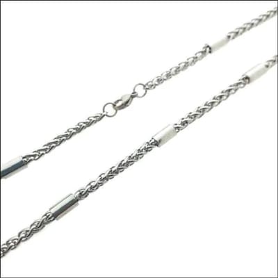 Aramat Jewels | Halskettingen | RVS Vossenstaart Ketting Staal – 60x4mm Stoere Schakelketting Unisex | | | |4mm | Staal | Volwassenen | Verkleurd niet