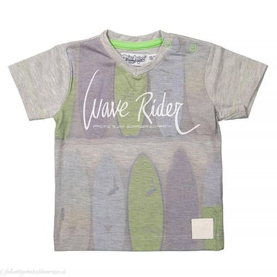 Dirkje T-shirt Wave Rider light blue  -  Maat  80