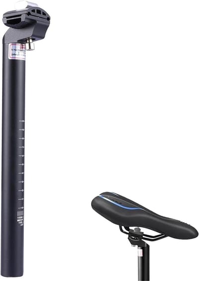 Aluminium Fietszadelpen 27.2 mm - 30 cm Lang - Geschikt voor Mountainbike en Racefiets