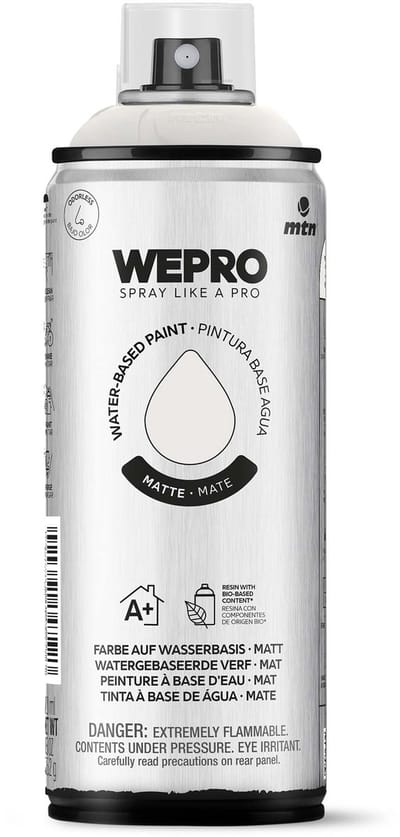 Spuitbus Grijs Pedraforca Mat MTN WEPRO WATER-BASED PAINT 400ML