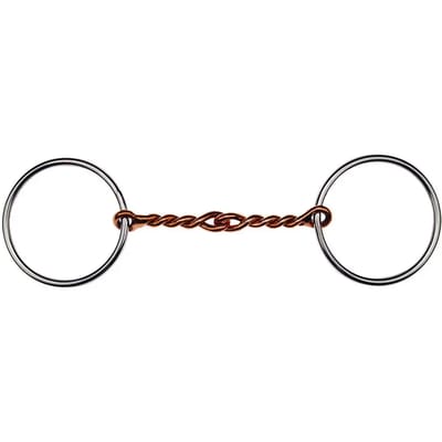 2 ring bit voor gedraaide paarden Feeling