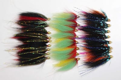 Vlieg Vissen Set - Lokkers Vissen - Zalm Trout Vissen - Koperen Kegelkop - 24 Stuks - Gesorteerd