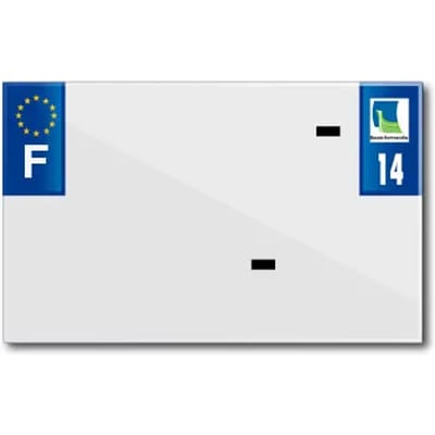 Blanco PVC nummerplaatstrip Top Plaq 14