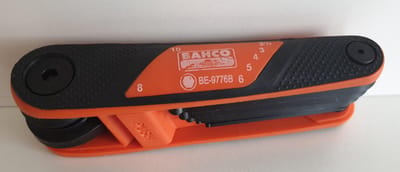 BAHCO BE-9776B HAAKSE STIFTSLEUTELSET MET KOGELKOP, 7-DELIG
