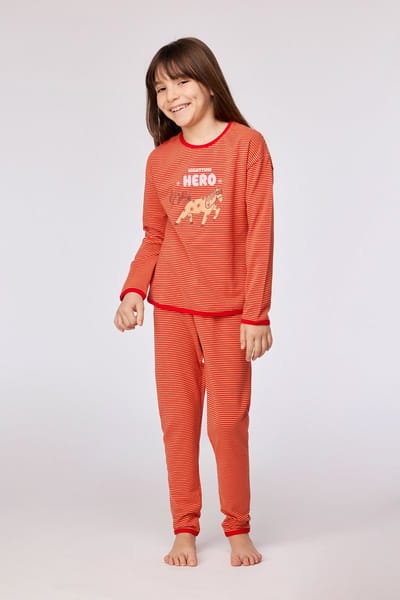 Woody Meisjes Pyjama Rode Streep 3A
