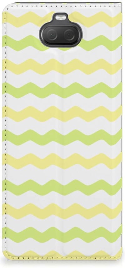 Sony Xperia 10 Hoesje met Magneet Waves Yellow