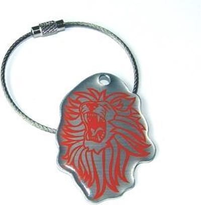 Misjuba - lost item - gevonden verloren - Sleutelhanger Leeuw met QR-code
