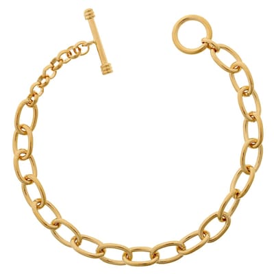 Orphelia PA-010 - Armband T-Lock - Messing verguld - 19 CM