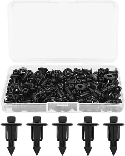Klinknagel bevestigingsmiddelen voor auto body, 60 stuks set - 6mm klinknagels, plastic clips, bumper clips
