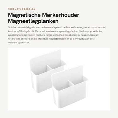 Dailygoods- Markerhouder Robuust - Magnetische Pennenhouder